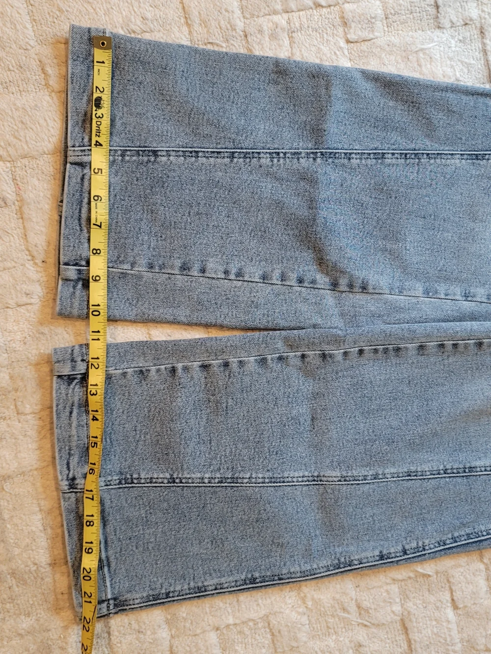 EUC JUDY BLUE Joy High Rise Side Seam Retro Wide Leg Medium Wash Jeans Size 9/29 - Picture 12 of 16